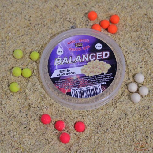 King-Baits Balanced 8MM - Édes Kukorica