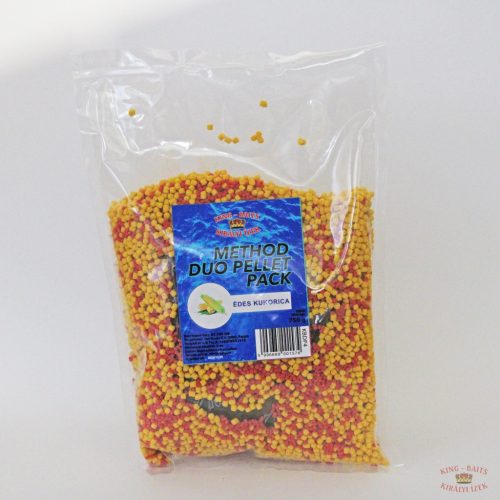 King-Baits Method Duo Pellet Pack 750g - Édes Kukorica