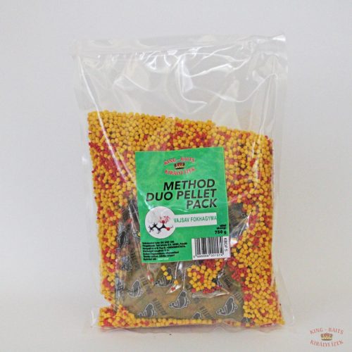 King-Baits Method Duo Pellet Pack 750g - Vajsav-Fokhagyma