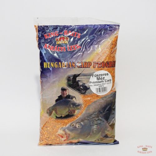 King-Baits Prémium Carp Etetőanyag 1kg - Fűszeres Méz