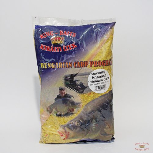 King-Baits Prémium Carp Etetőanyag 1kg - Muskotály-Ananász