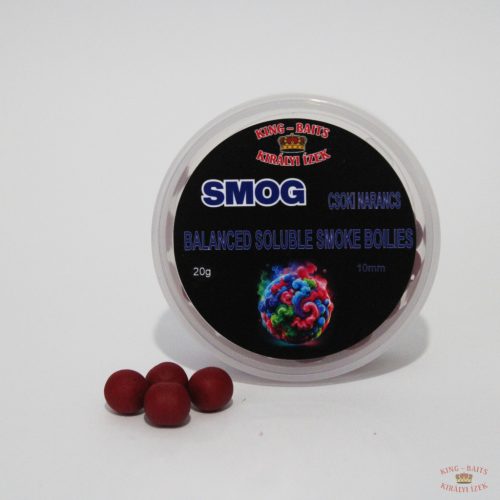 King -Baits SMOG Balanced Soluble Smoke Boilies 10 MM - Csoki-Narancs