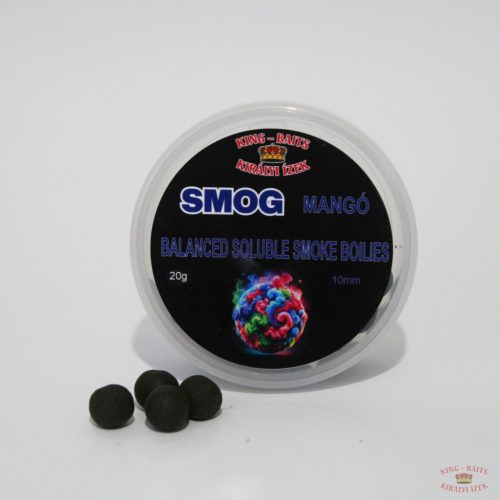 King -Baits SMOG Balanced Soluble Smoke Boilies 10 MM - Mangó