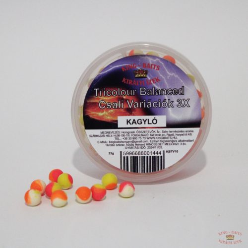 King-Baits Tricolour Balanced Csalivariációk 3X - Kagyló