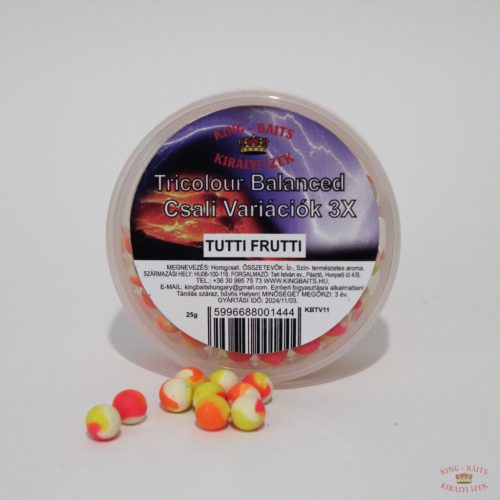 King-Baits Tricolour Balanced Csalivariációk 3X - Tutti-Frutti