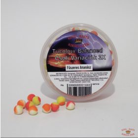   King-BaitsTricolour Balanced 8mm Csalivariációk 3X - Fűszeres Ananász