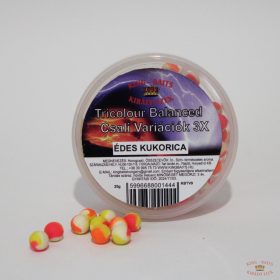   King-Baits Tricolour Balanced 8mm Csalivariációk 3X - Édes Kukorica