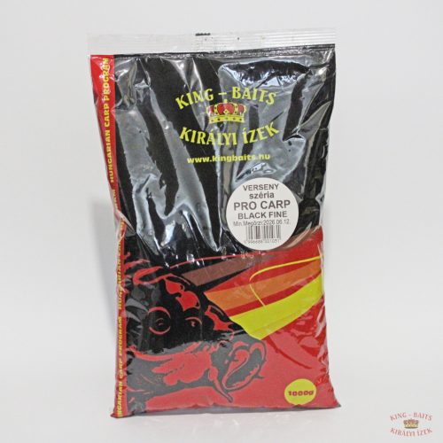 King -Baits Pro Carp Black Fine Etetőanyag 1Kg